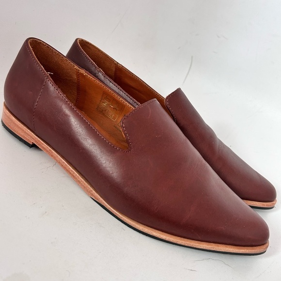 Portland Leather Patina Pointed Toe Loafer Brown size 9.5 - Picture 3 of 10